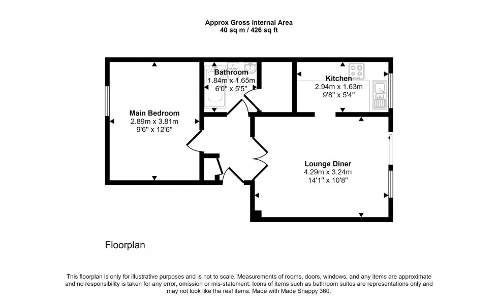 Floorplan for Dyke Drive, Orpington