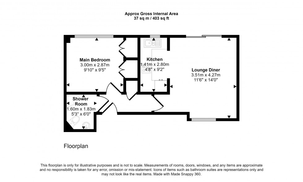 Floorplan for Albany Court, Bromley Road