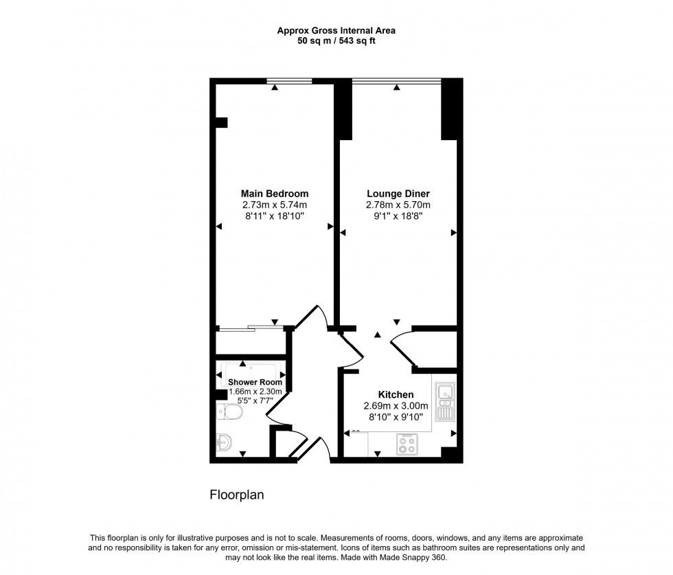 Floorplan for Balmoral Court,  The Avenue, Beckenham