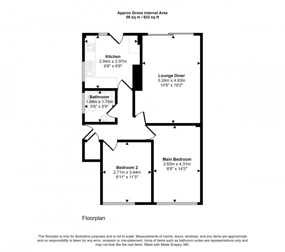 Floorplan for Southborough Lane, Bromley