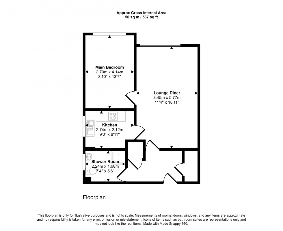 Floorplan for Woodstock Gardens, Beckenham