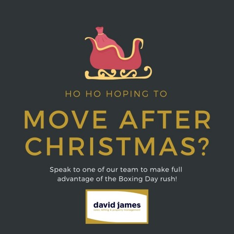 Are you Ho Ho hoping to move after Christmas? 