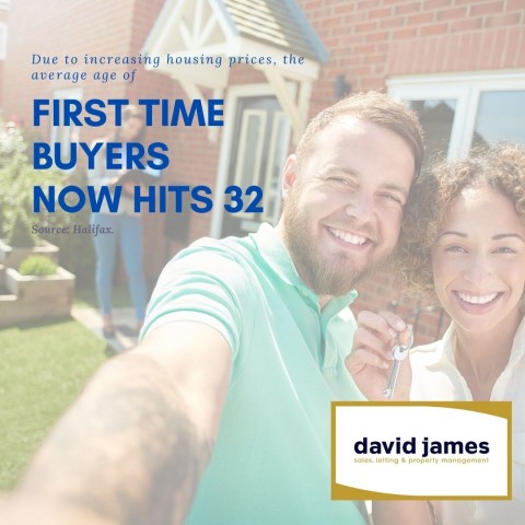 the age of UK's first time buyer is now 32